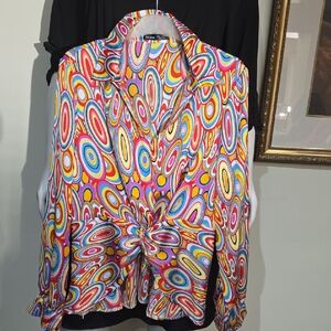 Colorful Patterned Women's Top